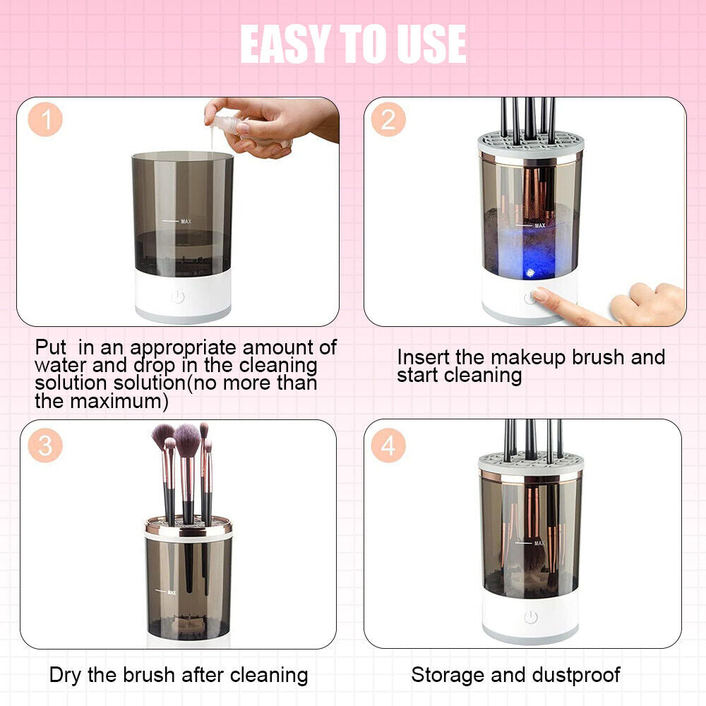 Automatic Brush Cleaner Electric Makeup Brush Cleaning 