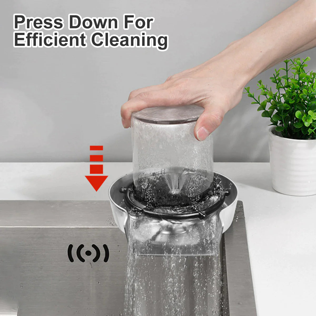 high pressure faucet glass rinser