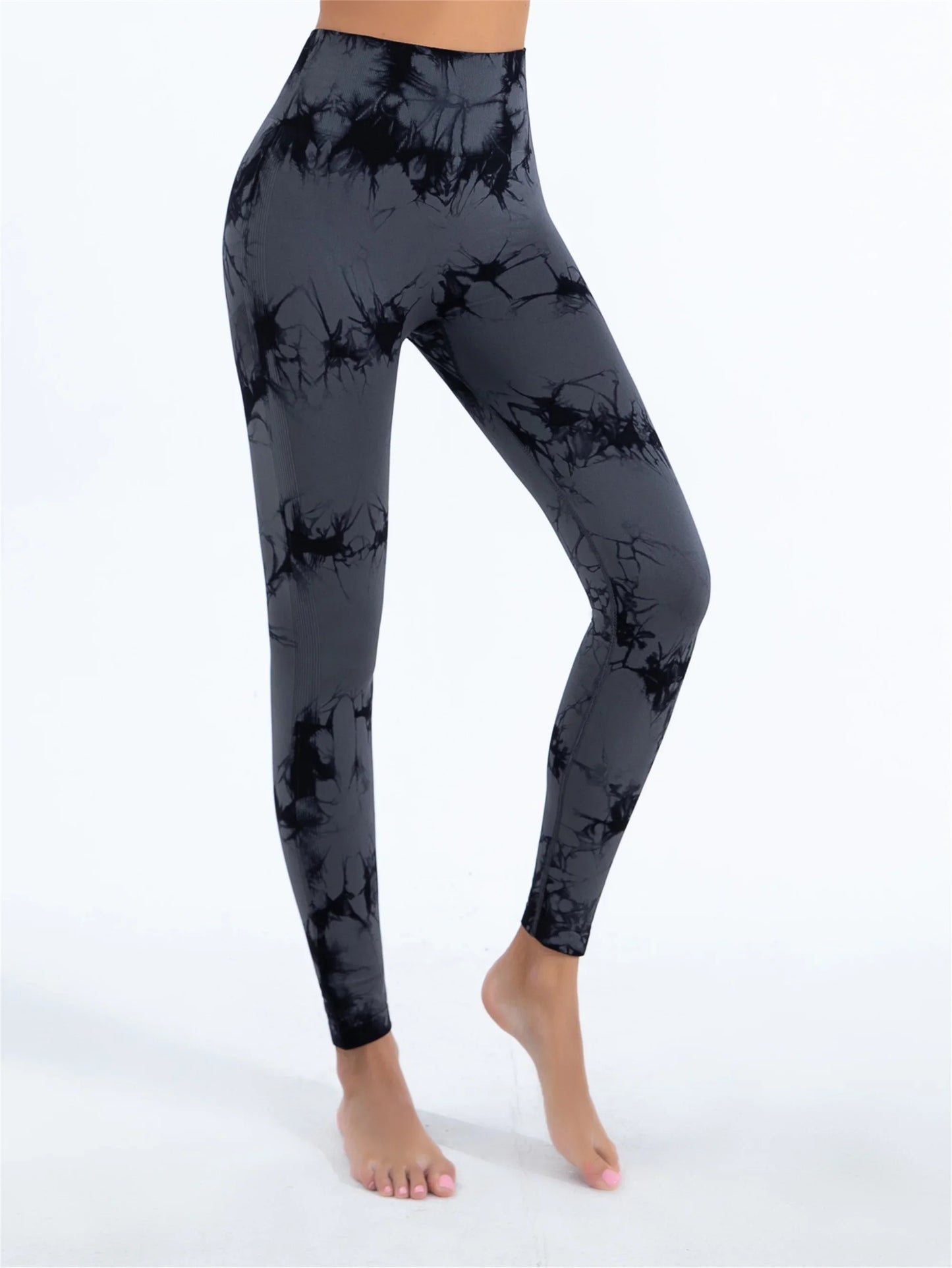 2024 Ladies' Seamless Tie-Dye Yoga Leggings