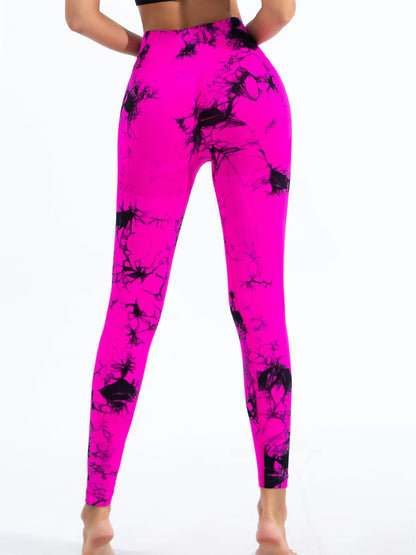 2024 Ladies' Seamless Tie-Dye Yoga Leggings