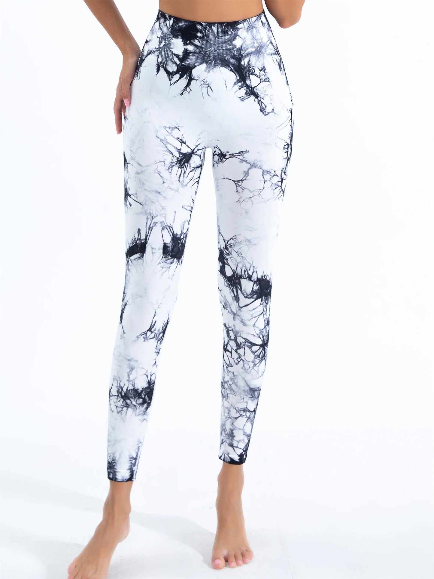 2024 Ladies' Seamless Tie-Dye Yoga Leggings