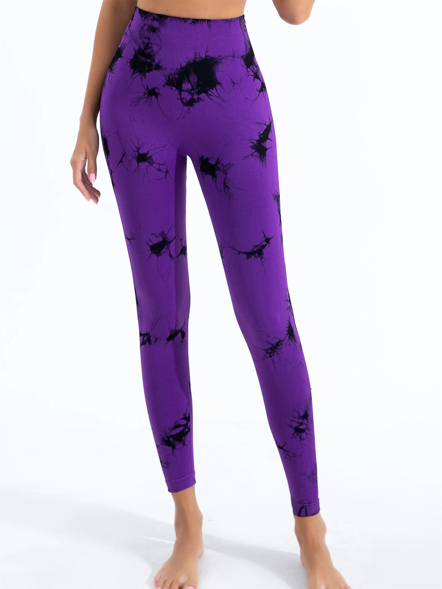 2024 Ladies' Seamless Tie-Dye Yoga Leggings