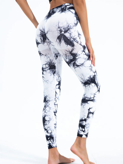 2024 Ladies' Seamless Tie-Dye Yoga Leggings